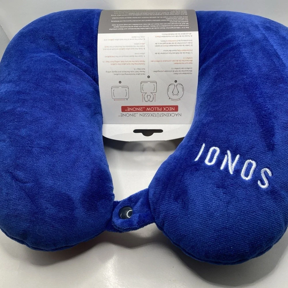 Memory Foam U Shaped Travel‎ Sleep Pillow Neck Support Head Back Cushion Blue